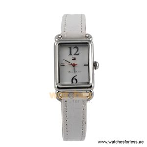 Tommy Hilfiger Women’s Quartz White Leather Strap White Dial 22mm Watch 1780887/1 (Shelf Leftover)