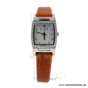 Elle Women’s Quartz Camel Brown Leather Strap Grey Dial 29mm Watch EL20039P03N/2 (Shelf Leftover)
