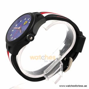 Alternative view of Ferrari Men’s Quartz Black Silicone Strap Blue Dial 44mm Watch 830011/1 (Shelf Leftover)