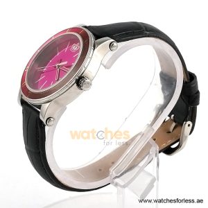 Alternative view of Juicy Couture Women’s Quartz Black Leather Strap Pink Dial 38mm Watch JC1900839 (Shelf Leftover)