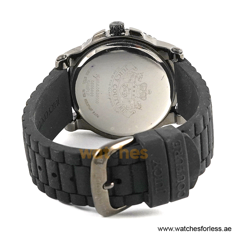 Juicy Couture Women’s Quartz Black Silicone Strap Black Dial 39mm Watch JC733340330 (Shelf Leftover) - Image 4