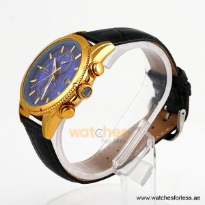 Alternative view of Festina Men’s Quartz Black Leather Strap Blue Dial 43mm Watch F20418 (Shelf Leftover)