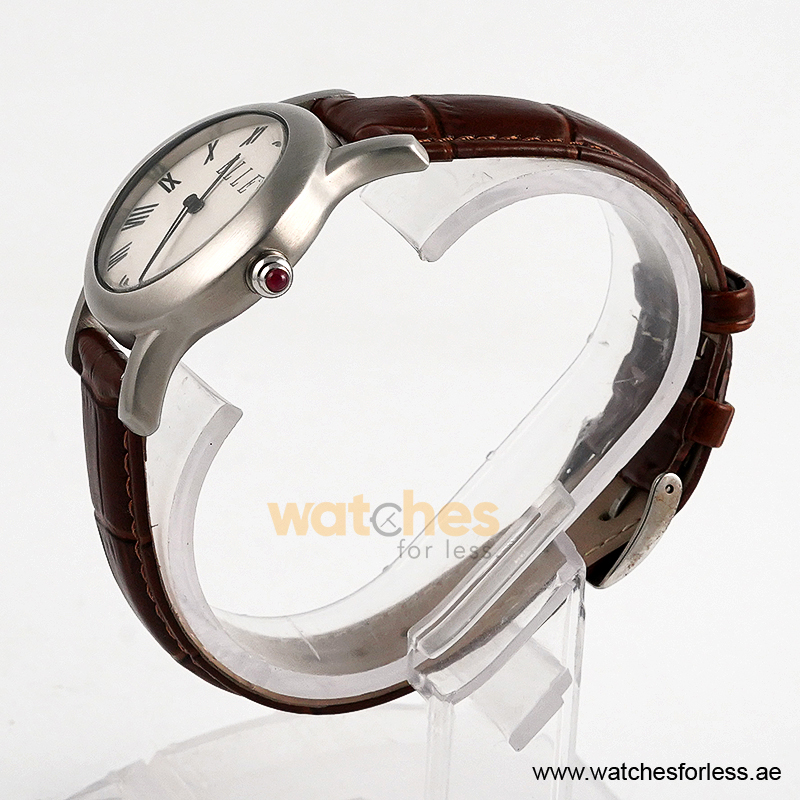 Elle Women’s Quartz Brown Leather Strap White Dial 38mm Watch EL20030S03N/4 (Shelf Leftover) - Image 2