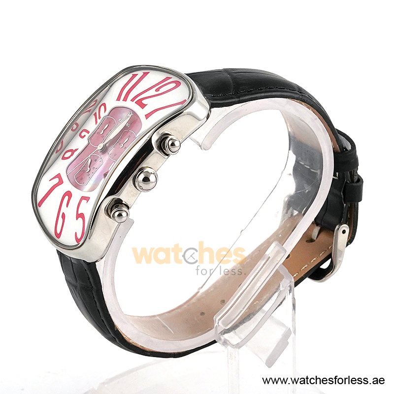 Re-Long Women’s Quartz Black Leather Strap Multi Color Dial 33mm Watch RE16312 (Shelf Leftover) - Image 2