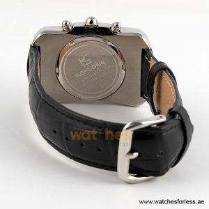 Re-Long Women’s Quartz Black Leather Strap Multi Color Dial 33mm Watch RE16312 (Shelf Leftover) - Image 3