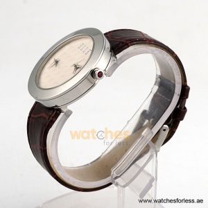 Alternative view of Elle Women’s Quartz Brown Leather Strap Off White Dial 40mm Watch EL20033S15N/1 (Shelf Leftover)