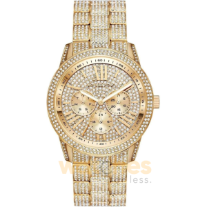 Michael Kors Women’s Quartz Gold Stainless Steel Crystal Pave Dial 42mm Watch MK6789 (Shelf Leftover)