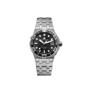 Maurice Lacroix AIKON Venturer Men’s Automatic Black Dial Stainless Steel 38mm Watch AI6057-SSL22-330-1