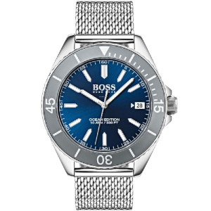 Hugo Boss Men’s Quartz Silver Stainless Steel Blue Dial 42mm Watch 1513571