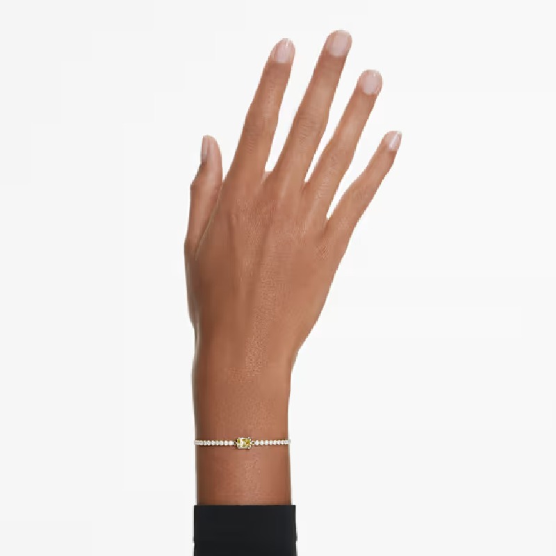 Swarovski Matrix Tennis Women’s Bracelet Gold-Tone Plated 5730699 - Image 2