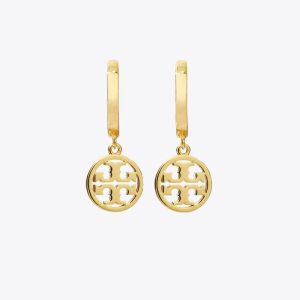 Tory Burch Women’s Gold Icon Huggie Hoop Earrings Style 143786