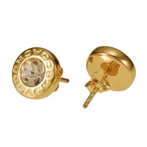 Alternative view of Coach Women’s Open Circle Glass Stone Plated Brass Stud Gold Earrings F54516
