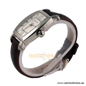 Alternative view of Pierre Cardin Men’s Quartz Dark Brown Leather Strap White Dial 36mm Watch PC10028/W8 (Shelf Leftover)