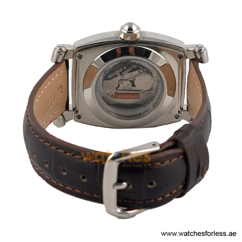 Pierre Cardin Men’s Quartz Dark Brown Leather Strap White Dial 36mm Watch PC10028/W8 (Shelf Leftover) - Image 3