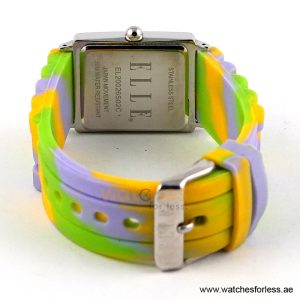 Elle Women’s Quartz Multicolor Silicone Strap Beige Dial 26mm Watch EL20026S02C/2 (Shelf Leftover) - Image 4