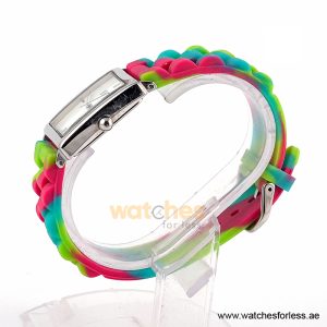 Alternative view of Elle Women’s Quartz Multicolor Silicone Strap Mother of Pearl Dial 26mm Watch EL20026S01C/3 (Shelf Leftover)