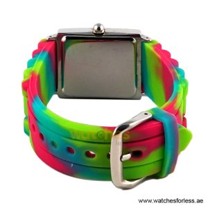 Elle Women’s Quartz Multicolor Silicone Strap Mother of Pearl Dial 26mm Watch EL20026S01C/3 (Shelf Leftover) - Image 4