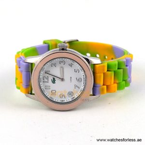 Lacoste Women’s Multi Colour Silicone Strap White Dial 38mm Watch 2000515/1 (Shelf Leftover) - Image 4