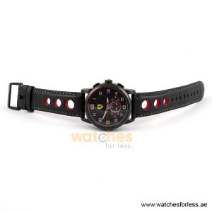 Ferrari Men’s Quartz Black Leather Strap Black Dial 44mm Watch 0830059 (Shelf Leftover) - Image 4