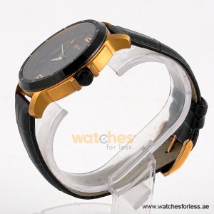Alternative view of Hugo Boss Men’s Quartz Black Leather Strap Black Dial 47mm Watch 1512507/1 (Shelf Leftover)