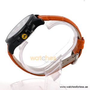 Alternative view of Ferrari Men’s Quartz Camel Brown Leather Strap Black Dial 46mm Watch 830029/4 (Shelf Leftover)