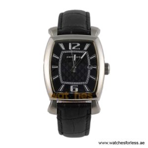 Pierre Cardin Men’s Quartz Black Leather Strap Black Dial 36mm Watch PC10028/B6 (Shelf Leftover)