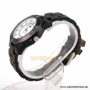 Alternative view of Tommy Hilfiger Women’s Quartz Grey Silicone Strap White Dial 38mm Watch 1781075/1 (Shelf Leftover)