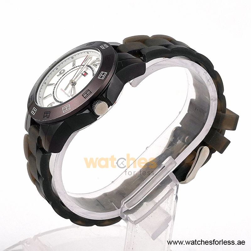 Tommy Hilfiger Women’s Quartz Grey Silicone Strap White Dial 38mm Watch 1781075/1 (Shelf Leftover) - Image 2