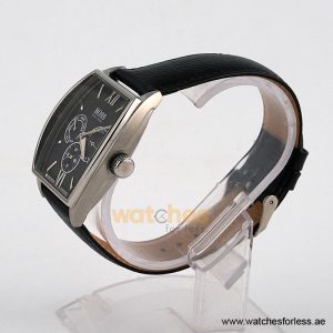 Alternative view of Hugo Boss Men’s Quartz Black Leather Strap Black Dial 38mm Watch 1512397/2 (Shelf Leftover)