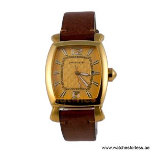 Pierre Cardin Men’s Quartz Brown Leather Strap Gold Dial 36mm Watch PC10028/G17 (Shelf Leftover)