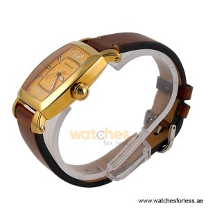 Alternative view of Pierre Cardin Men’s Quartz Brown Leather Strap Gold Dial 36mm Watch PC10028/G17 (Shelf Leftover)