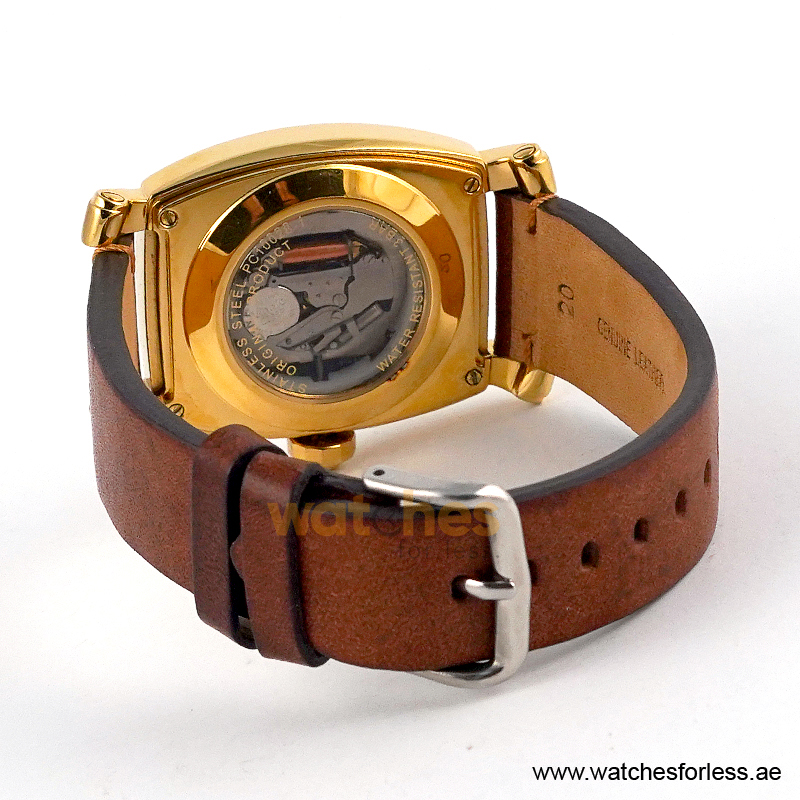 Pierre Cardin Men’s Quartz Brown Leather Strap Gold Dial 36mm Watch PC10028/G17 (Shelf Leftover) - Image 3