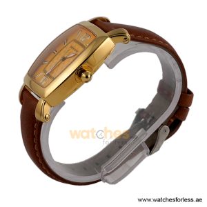 Alternative view of Pierre Cardin Men’s Quartz Brown Leather Strap Gold Dial 36mm Watch PC10028/G18 (Shelf Leftover)