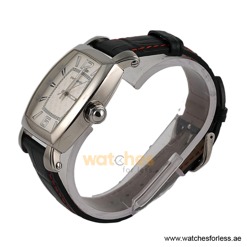 Pierre Cardin Men’s Quartz Black Leather Strap White Dial 36mm Watch PC10028/W7 (Shelf Leftover) - Image 2