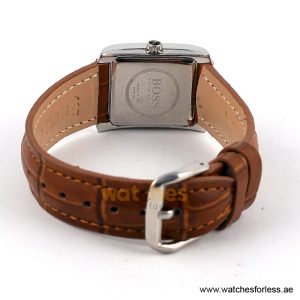 Hugo Boss Women’s Quartz Brown Leather Strap White Dial 24mm Watch 1502198/2 (Shelf Leftover) - Image 3
