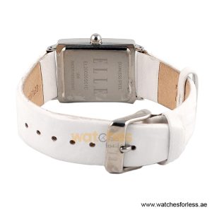 Elle Women’s Quartz White Leather Strap Mother Of Pearl Dial 26mm Watch EL20026S01C/2 (Shelf Leftover) - Image 4
