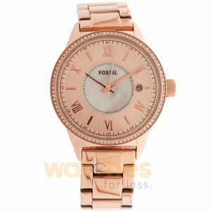 Fossil Women’s Stainless Steel Pink Dial Watch BQ1108
