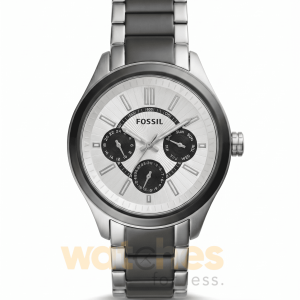 Fossil Men’s Quartz Stainless Steel Off White Dial 45mm Watch BQ1510