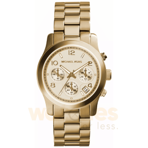 Michael Kors Women’s Analog Stainless Steel Gold Dial 38mm Watch MK5055