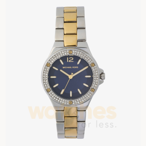 Michael Kors Women’s Crystal Bezel Blue Dial Two-Tone Stainless Steel Watch MKO1189