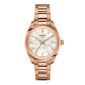 TISSOT PRX Women’s Quartz Swiss Made Rose Gold Stainless Steel White Mother of Pearl Dial 34mm Watch T150.210.33.111.00