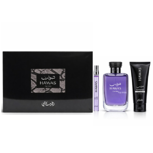 Rasasi Hawas For Him EDP 100ML+10ML+S/G 60ML Gift Set (WFL Ref GS1229)