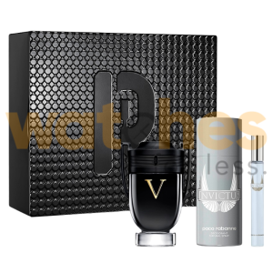 PACO RABANNE INVICTUS VICTORY MEN EXTREME EDP 100ML+10ML+DEO SPRAY150ML GIFT SET (WFL Ref GS1218)