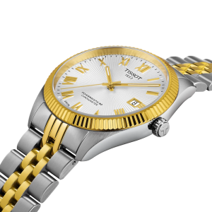 Alternative view of TISSOT Men’s Quartz Swiss Made Two-Tone Stainless Steel Silver Dial 39mm Watch T156.408.22.033.00