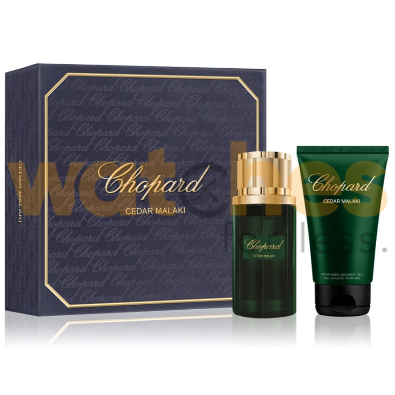 CHOPARD CEDAR MALAKI MEN EDP 80ML+S/G 150ML GIFT SET (WFL Ref GS1117)