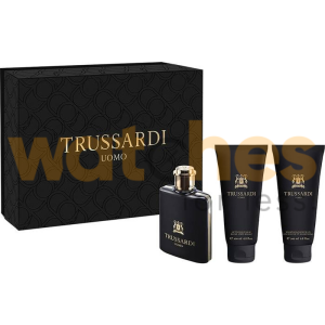 TRUSSARDI UOMO 2011 Set For Men EDT 100ML+ASB 200ML+S/G 200ML Gift Set (WFL Ref GS1233)