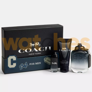 COACH MEN'S EDT 100ML+15ML+S/G 100ML GIFT SET (WFL Ref GS1121)
