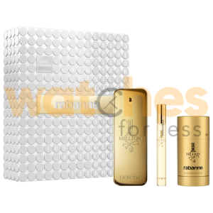 PACO RABANNE 1 MILLION MEN EDT 100ML+10ML+DEO STICK 75ML TRAVEL GIFT SET (WFL Ref GS1212)