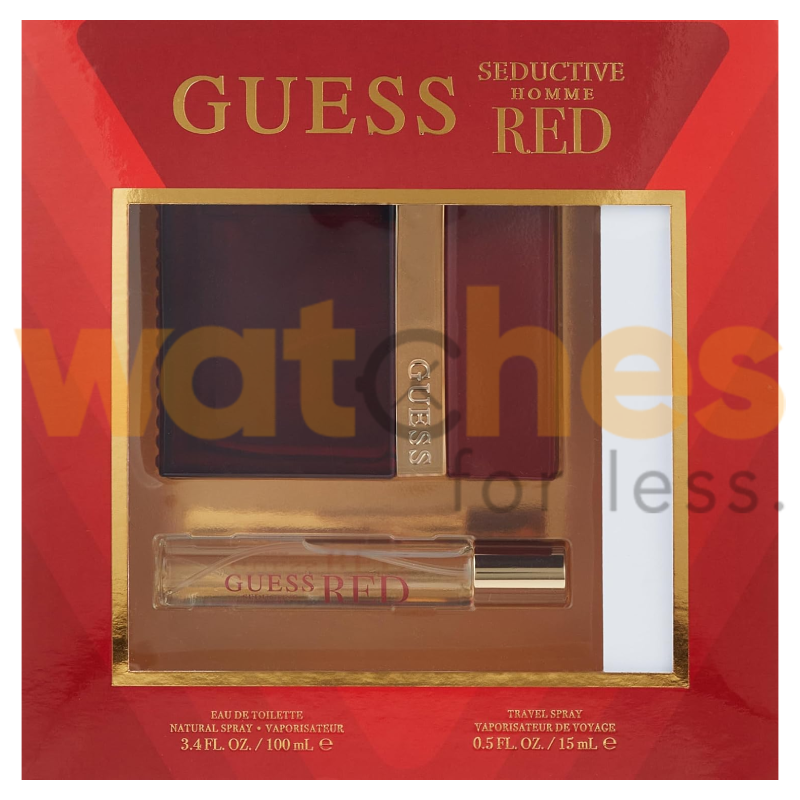 GUESS SEDUCTIVE HOMME RED MEN EDT 100ML+15ML GIFT SET (WFL Ref GS1174)