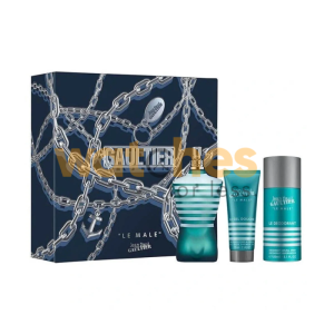 JEAN PAUL GAULTIER LE MALE MEN’S SET – EDT 125ML + SHOWER GEL 75ML + DEODORANT SPRAY 150ML GIFT SET (WFL Ref GS1186)